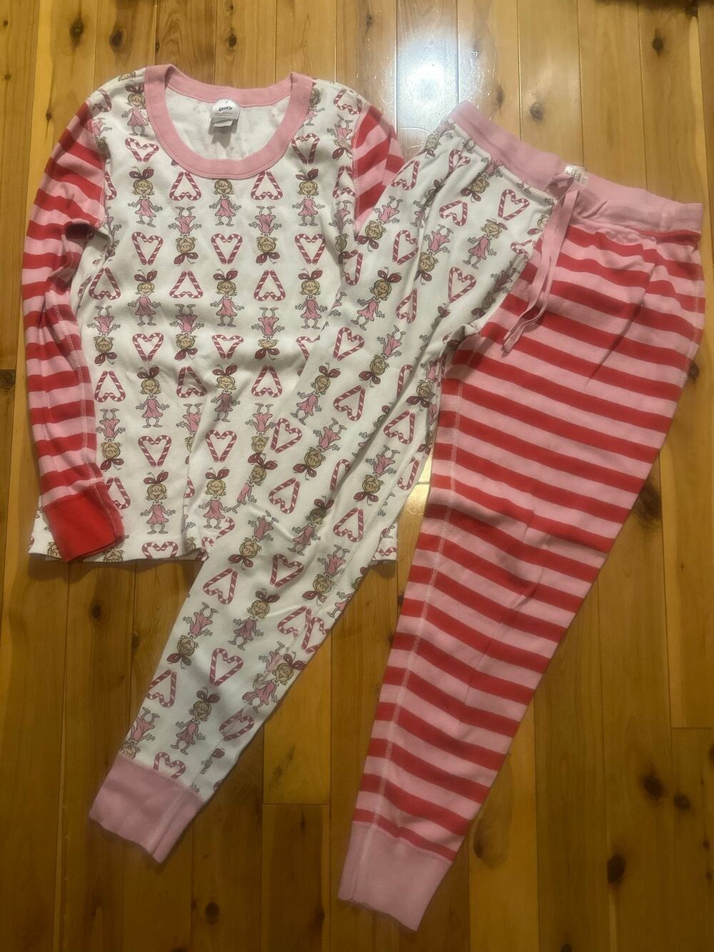 Hanna Andersson Grinch Cindy Lou Who Pajama Set Women’s Medium Organic Cotton